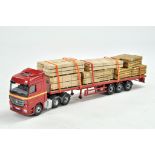 Corgi Diecast Model Truck issue comprising Scania Mercedes Flatbed Trailer in the livery of John