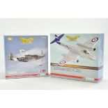 Corgi Aviation Archive Diecast Aircraft issue duo comprising P-51D Mustang and AA35001 Gloster