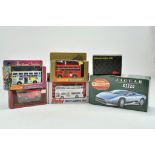 Various boxed diecast including 1/24 Matchbox Jaguar XJ220 plus other promotional bus issues.