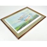 Limited Edition Signed Print by John Dimond - Framed Aircraft Scene - Venture Ad Venture.