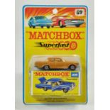 Matchbox Superfast No. 46A Mercedes 300SE Coupe, Gold Metallic, white interior and unpainted base in
