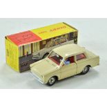 French Dinky Toy No. 508 DAF 33. Beige body, red interior with driver present. Concave chromed