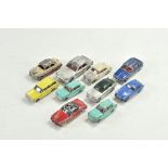 Assorted Dinky Worn and Restored Vintage Diecast group. Fair to excellent.