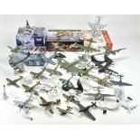 A further large collection of diecast model aircraft comprising mostly Corgi but includes others.