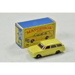 Matchbox Regular wheels No. 38B Vauxhall Victor Estate. Primrose body with red interior, black