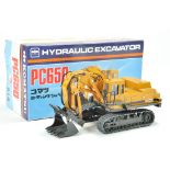 Shinsei 1/50 construction issue comprising No. 614 Komatsu PC650 Tracked Excavator. Appears