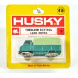 Husky unopened blister pack No. 11 Forward Control Land Rover. Metallic green body with lighter