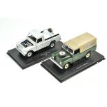 Duo of large scale well detailed Land Rover Series II and III models. One requires attention to