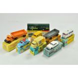 Eight boxed Diecast issues from Corgi and Dinky, mostly repainted with reproduction boxes, still