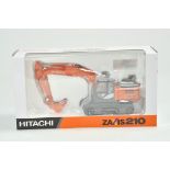 Replicars 1/50 construction issue comprising Hitachi Zaxis 210 Hydraulic Excavator. Appears