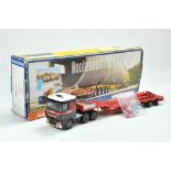 Zon / Lion Car 1/50 diecast truck issue comprising Nooteboom Mammoet Low Loader Combination Set.