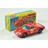 Corgi No. 314 Ferrari 'Berlinetta' 250 Le Mans. Red body, blue tinted glass RN'4' and wire wheels.