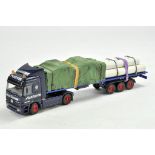 Code 3 Model Truck issue in 1/50 comprising Mercedes Actros Flatbed with load in the livery of