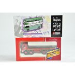 Duo of Corgi issues including Beatles AEC Routemaster plus AEC Flatbed in livery of Smiles.