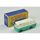 Matchbox Regular Wheels No. 68b Mercedes Coach. Turquoise, White. Appears excellent with only