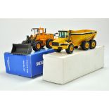 NZG 1/50 Construction issue comprising Komatsu Moxy Dump Truck plus Scoop Volvo Wheel Loader.