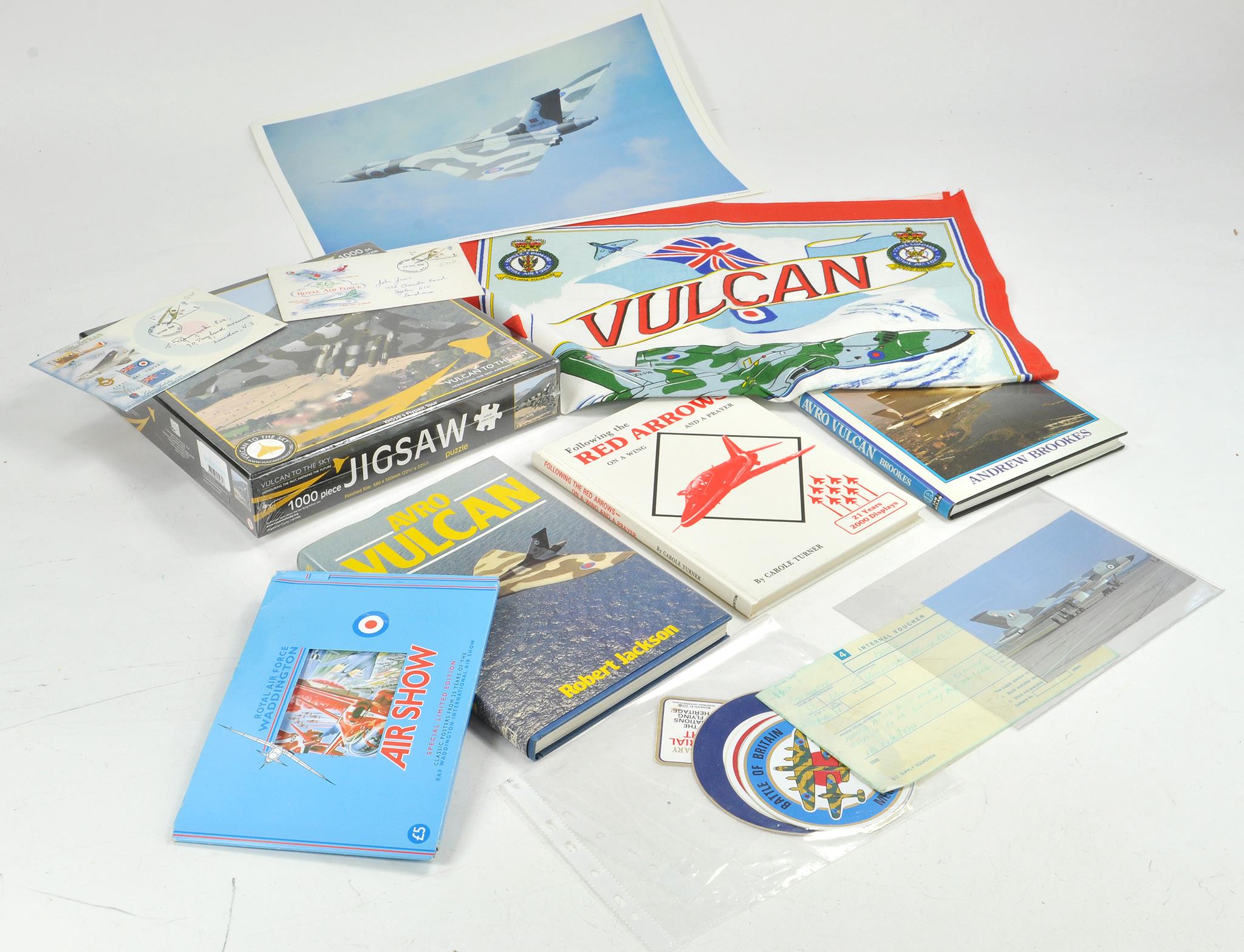 An impressive Assortment of Avro Vulcan Aircraft collectables comprising books, pictures and other