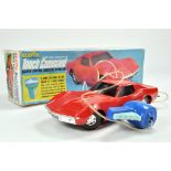 Eldon Touch Command Plastic Battery Operated Remote Control Corvette Stingray in red. Nice