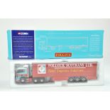 Corgi 1/50 Diecast Truck issue comprising No. 76401 Scania Curtainside in the livery of Pollock.