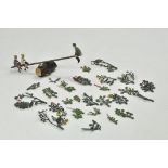 Britains lead metal miniature garden series comprising well preserved group of plants and flowers