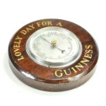 A vintage Guinness OAK Wooden Wall Barometer. Looks to be very good. Rare.