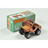 Matchbox Superfast No. 5H 4x4 Jeep Off Road. Metallic dark bronze body, black base. 'Golden Eagle'