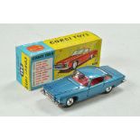 Corgi No. 241 Chrysler Ghia L.6.4. Metallic silver blue body with red interior. Shaped hubs and