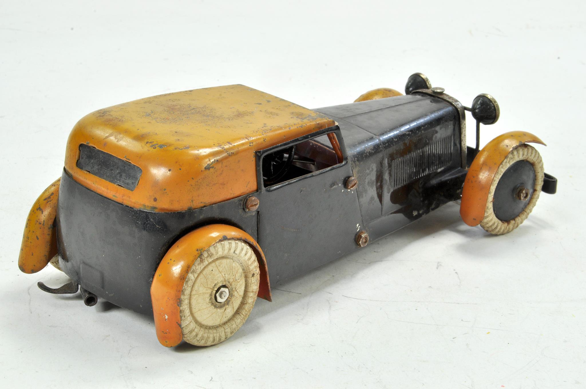Meccano Vintage Constructor Car - Black and Red. A nice example, with some non-period components - Image 3 of 4