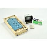 Wooden and Glass Vintage Chad Valley Bagatelle Game plus Red Arrows Image Viewer (slides) and