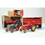 A group of mostly Ertl 1/16 Farm issues comprising Case Tractor and Trailer plus others inc Massey