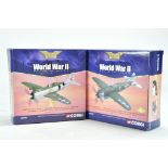 Corgi Aviation Archive Diecast Aircraft issue duo comprising P47D Thunderbolt x 2. Appear