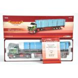 Corgi Diecast Model Truck issue comprising No. CC14805 Scania 113 Flatbed Trailer in the livery of