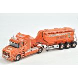 Corgi Diecast Truck issue comprising Scania T Cement Tanker. Minor attention needed, otherwise