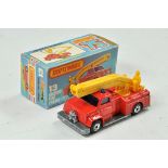 Matchbox Superfast No.13C Simon Snorkel Fire Engine. Dark red body, blue glass, blue lights,