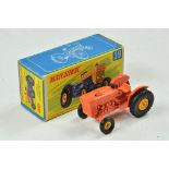 Matchbox Regular wheels No. 39C Ford Tractor. Orange with yellow wheels. Appears excellent with only