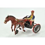 DGM Racing Horse and Sulky Rider Figure. Generally good to very good, some signs of wear.