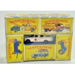 Matchbox Regular Wheels 1968 Six pack as distributed by Fred Bronner (USA). Contains issues; No. 3C,