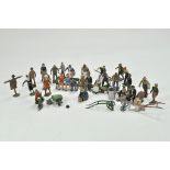 Lead Metal Figure Group comprising Britains and other makers, mostly civilian themes with farm