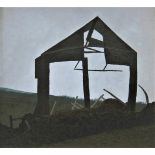 JACK SIMCOCK [1929-2012]. Deconstructed Shed, 1962. oil on board. signed and dated. 56 x 61 cm -