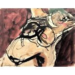 CLIFFORD FISHWICK [1923-97]. Nude, 1962. gouache on card; signed. 21 x 26 cm - overall including