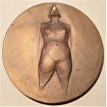 LYNN CHADWICK R.A.[1914-2003]. Diamond, 1983. bronze relief [double-sided]. 8 cm high. Provenance: