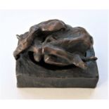 MICHAEL AYRTON [1921-75]. Sleeping Minotaur [miniature], 1972. bronze Minotaur and seperate bronze