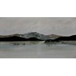 KIT BARKER [1916-88]. Derwentwater - Cumberland - Lake District, 1972. oil on canvas. signed and