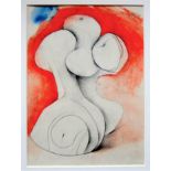 BERNARD MEADOWS R.A. [1915-2005]. Study for Sculpture, 1978. watercolour and pencil; signed and