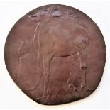 LEONARD BASKIN [1922-2000]. Cerberus, 1969. bronze relief; artist's proof; signed. See lot 163 for