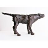 ROBERT CLATWORTHY R.A. [1928-2015]. Dog 1, 1966. bronze, edition of 8, 4/8; signed RC. 26 cm long.