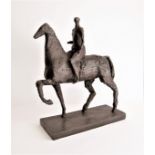 ROBERT CLATWORTHY R.A. [1928-2015]. Horse and Rider 1, 2007 bronze, edition of 9, 6/9; signed with