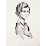 WYNDHAM LEWIS [1892-1957]. Miss Marie Ney, 1932. lithograph, edition of 200, 190/200; printed in