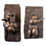 BERNARD MEADOWS R.A. [1915-2005]. 2 Directors, 1963. bronzes x 2; edition of 6; both signed with