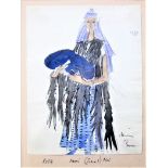 CERI RICHARDS R.A. [1903-71]. Naomi, 1956. watercolour and ink; inscribed by the artist; CR studio